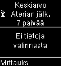 Accu-Chek Guide Ei mittaustulosta keskiarvo virheilmoitus