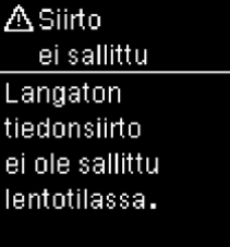 Siirto ei sallittu