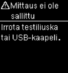 Accu-Chek Guide USB virheilmoitus