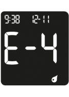 Accu-Chek Instant E-4 virheilmoitus