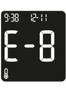 Accu-Chek Instant E-8 virheilmoitus