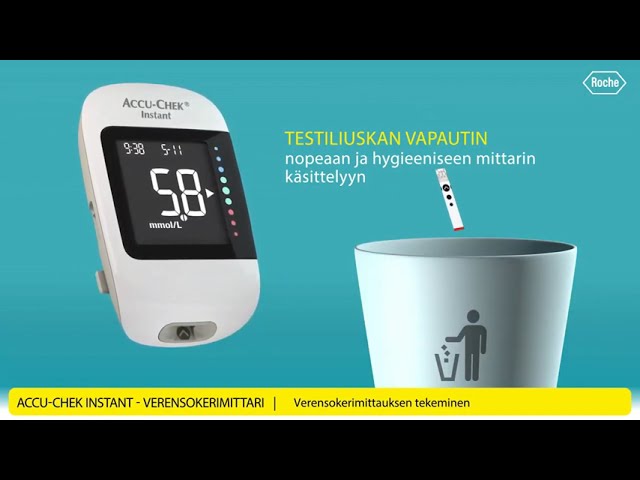 Accu-Chek Instant - verensokerimittauksen tekeminen