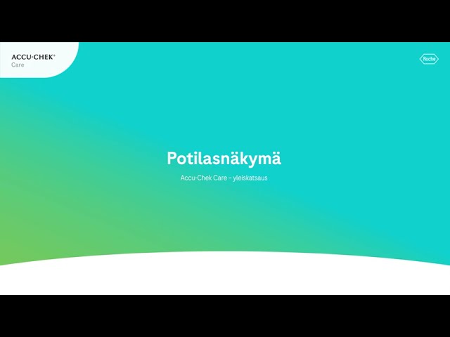 Accu-Chek Care - Potilasnäkymä