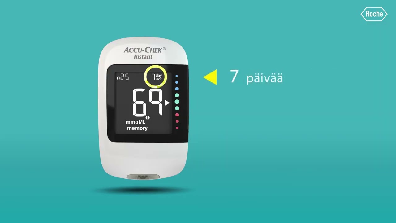 Accu-Chek Instant - keskiarvojen tarkasteleminen