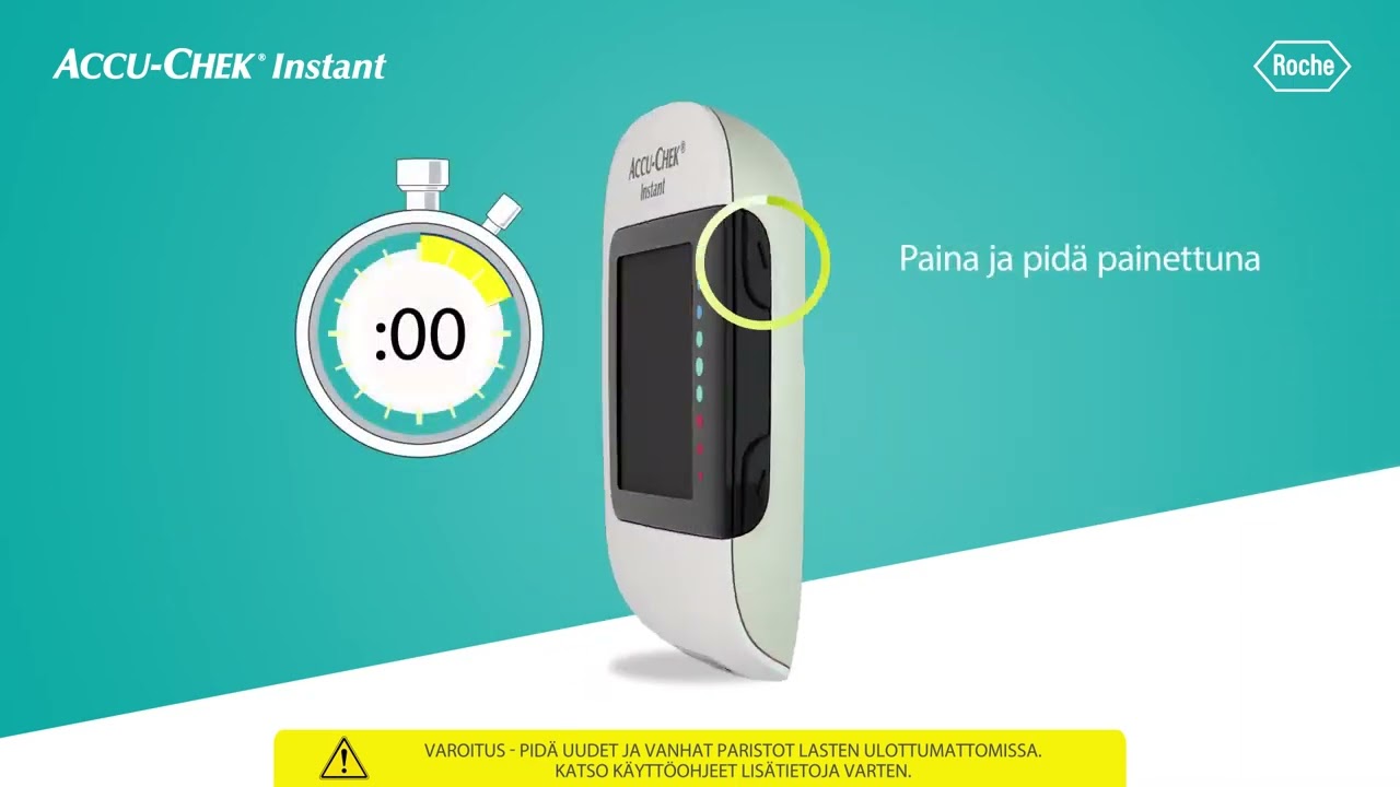Accu-Chek Instant - paristojen vaihto