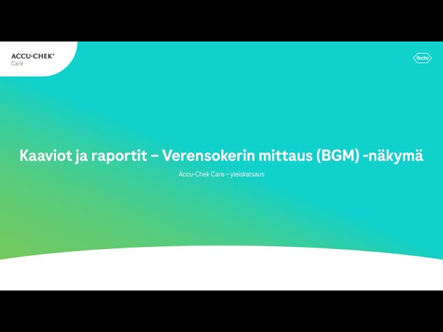 Accu-Chek Care - Kaaviot ja Raportit BGM