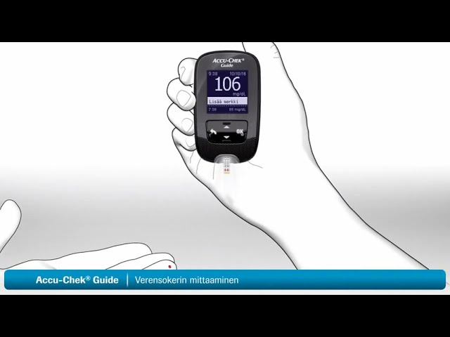 Accu-Chek Guide - verensokerimittarin käyttö