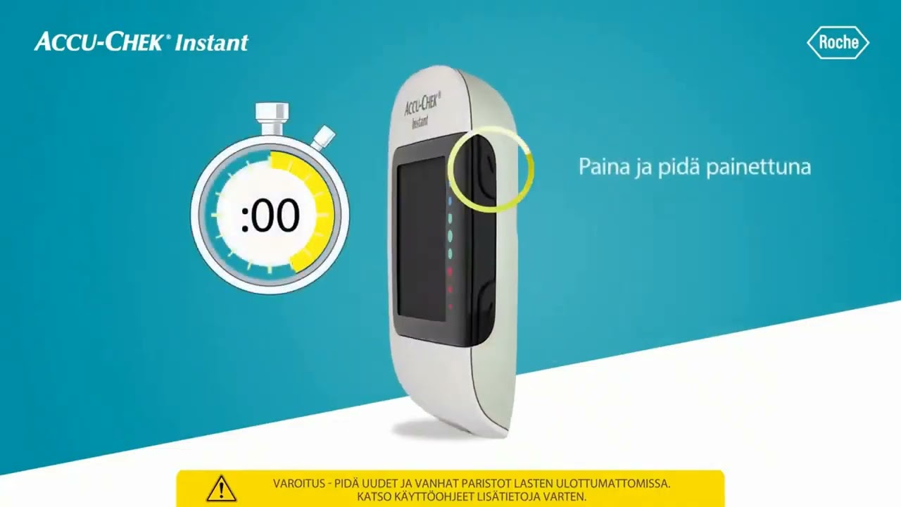 Accu-Chek Instant - paristojen vaihto