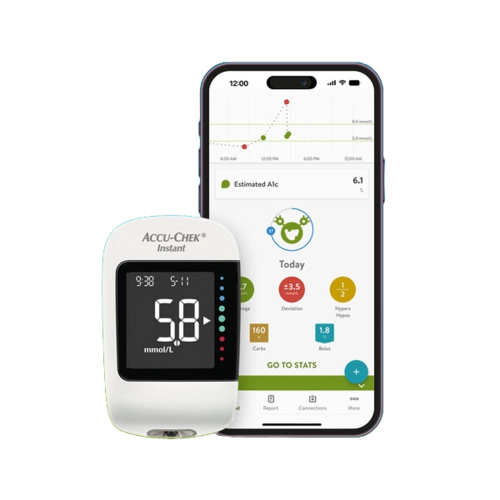 Accu-Chek Instant- mittari ja mySugr sovellus